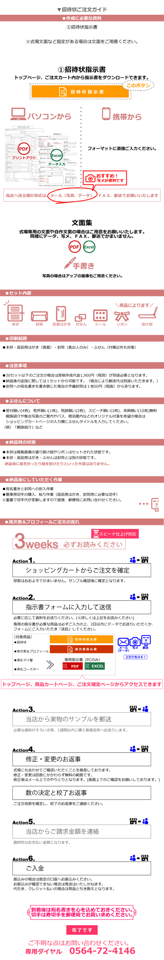 招待状の商品説明
